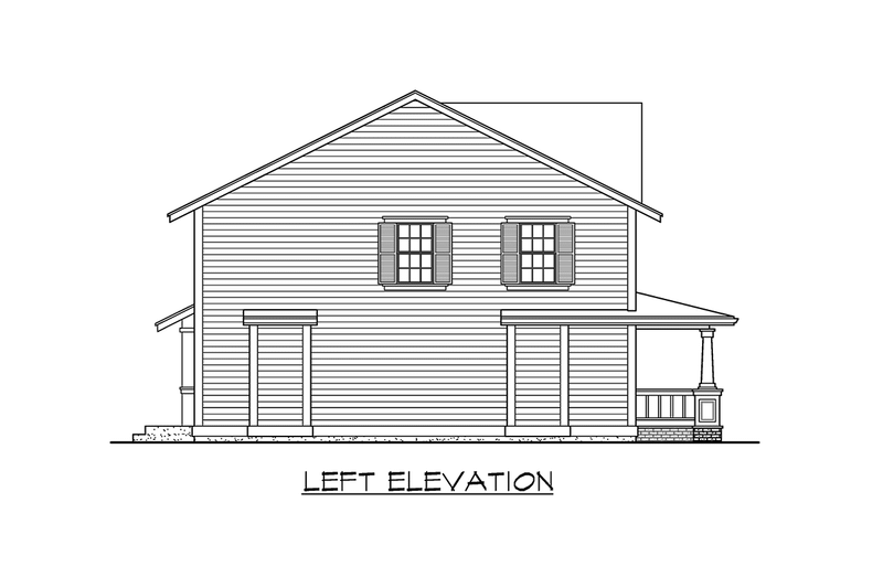 Dream House Plan - Exterior - Other Elevation 2 for Farmhouse House Plan #132-119 - 4 bed, 2.5 bath