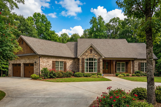 Exterior - Front Elevation 3 for Country House Plan #17-2555 - 3 bed, 2.5 bath