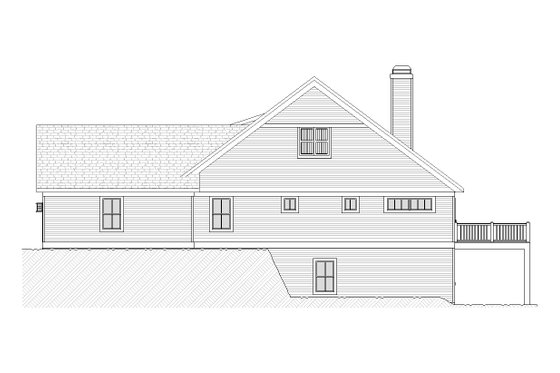 Exterior - Other Elevation 1 for Farmhouse House Plan #901-39 - 3 bed, 2.5 bath