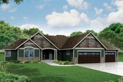 Ranch Style House Plan - 3 Beds 3.5 Baths 2718 Sq/Ft Plan #124-974 