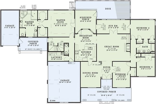 Home Plan - European Floor Plan - Main Floor Plan #17-2272