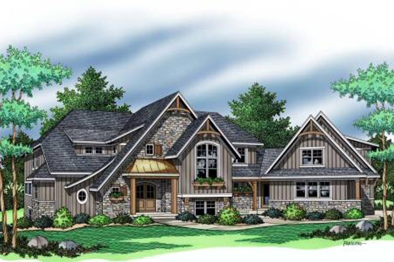 Dream House Plan - Exterior - Other Elevation for European House Plan #51-370 - 3 bed, 2.5 bath