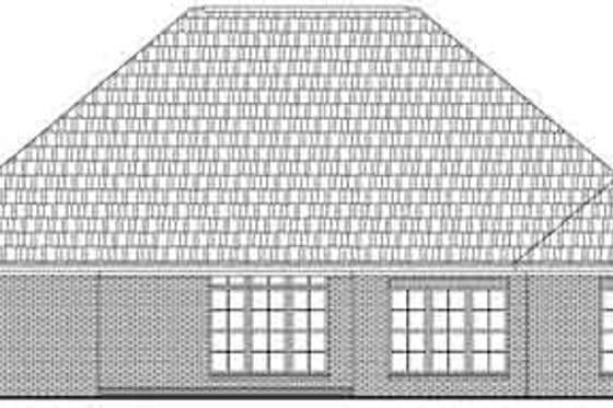 Exterior - Rear Elevation for Traditional House Plan #21-179 - 3 bed, 2.5 bath