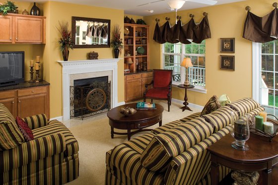 Interior - Family Room 1 for Classical House Plan #929-679 - 4 bed, 3 bath