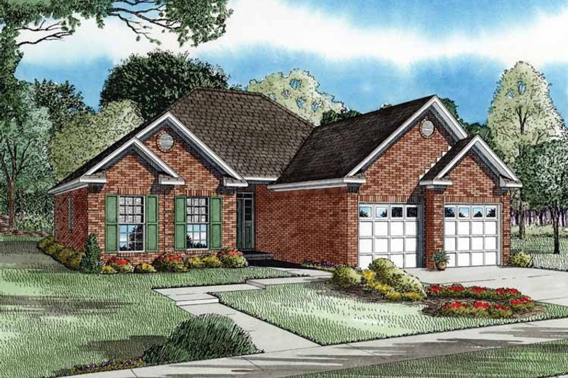 Architectural House Design - Country Exterior - Front Elevation Plan #17-2658