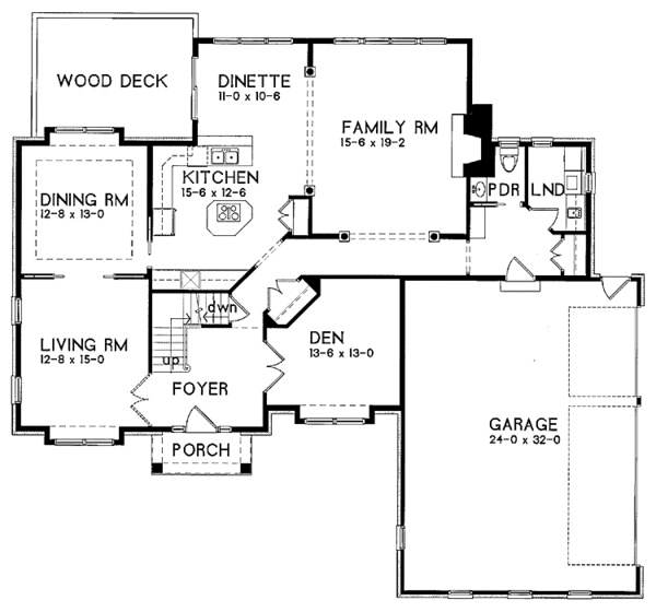 Dream House Plan - Country Floor Plan - Main Floor Plan #328-203