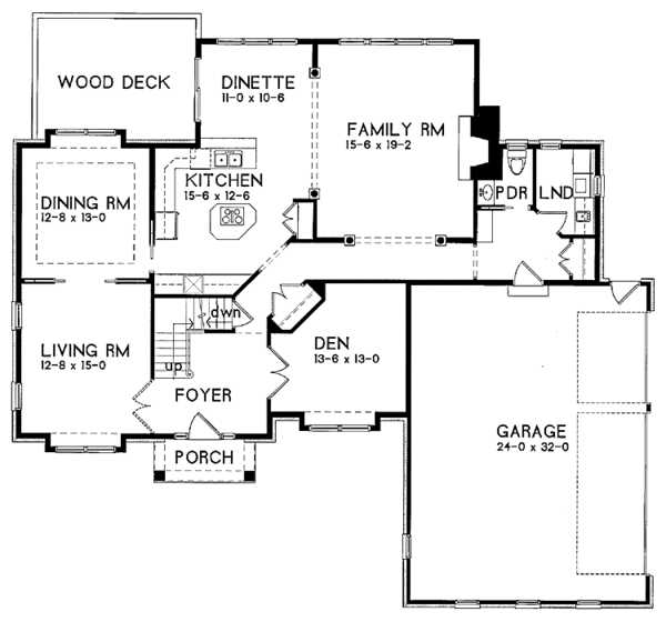 Architectural House Design - Country Floor Plan - Main Floor Plan #328-203