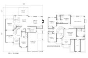 Traditional Style House Plan - 5 Beds 4.5 Baths 3607 Sq/Ft Plan #1053-99 Floor 
