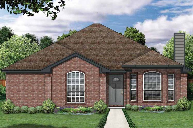 Home Plan - Exterior - Front Elevation 3 for Traditional House Plan #84-676 - 3 bed, 2 bath