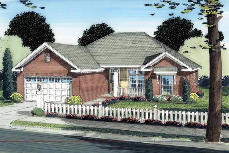Home Plan - Traditional Exterior - Front Elevation Plan #513-2115