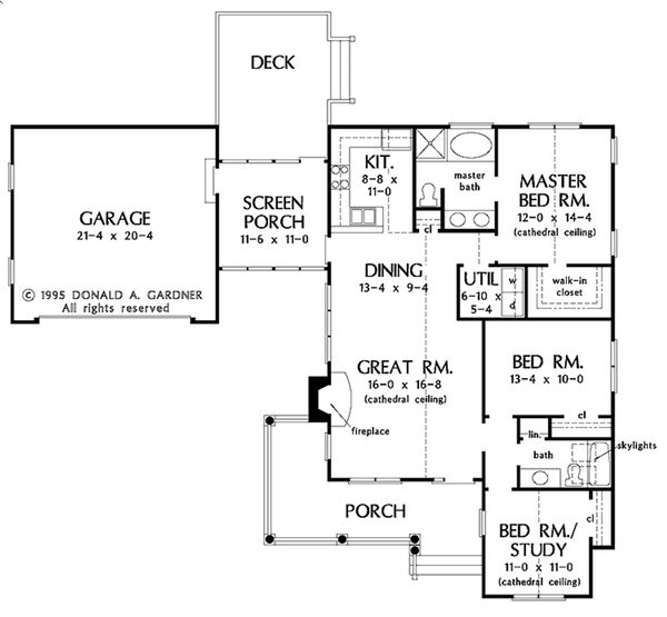 House Design - Country Floor Plan - Main Floor Plan #929-54