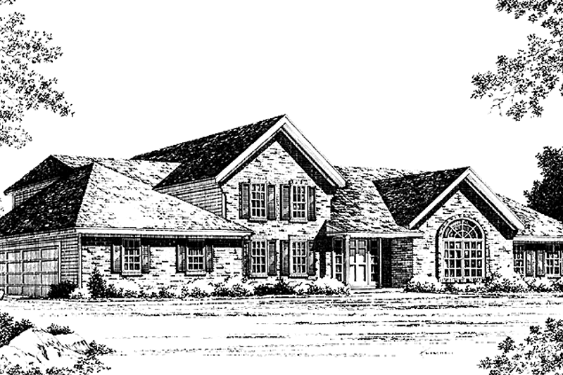 House Plan Design - Traditional Exterior - Front Elevation Plan #1001-87