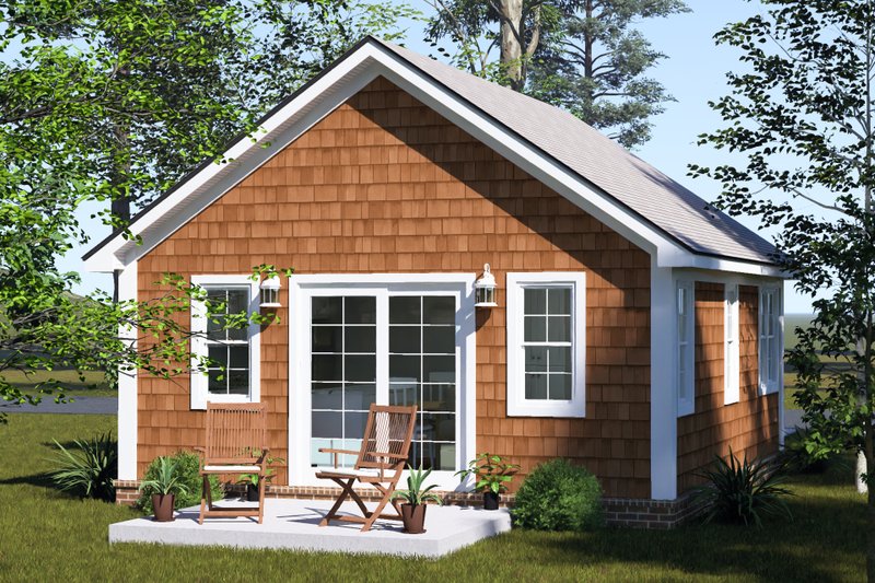 Dream House Plan - Exterior - Other Elevation 2 for Cottage House Plan #513-2443 - 1 bed, 1 bath