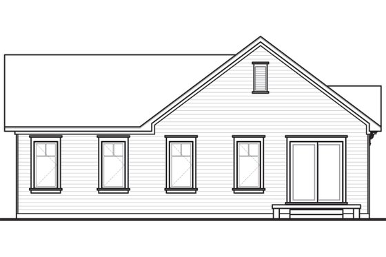 Rear View - 1200 square foot cottage home