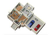 European Style House Plan - 3 Beds 2 Baths 2335 Sq/Ft Plan #25-4710 