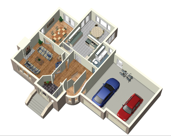 Dream House Plan - European Floor Plan - Main Floor Plan #25-4710