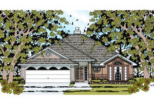 Traditional Exterior - Front Elevation Plan #42-355