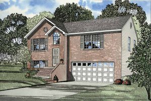 Colonial Exterior - Front Elevation Plan #17-3235