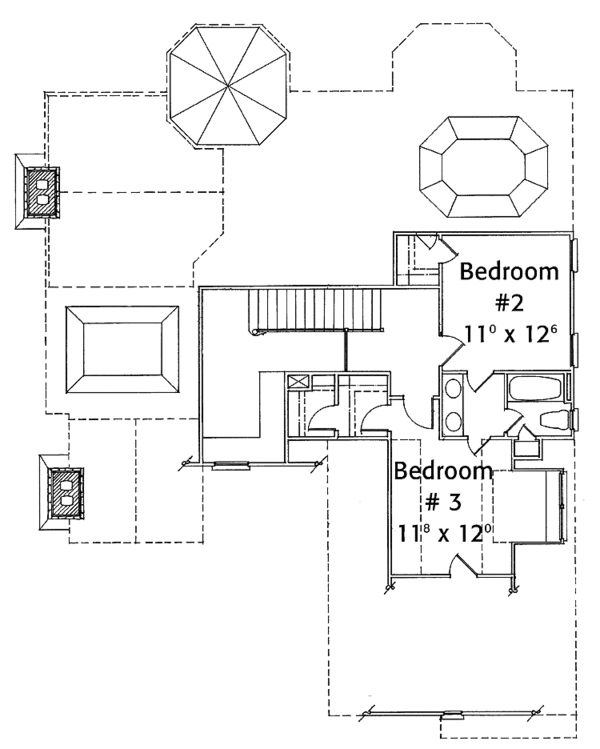 House Plan Design - Country Floor Plan - Upper Floor Plan #429-292