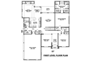 European Style House Plan - 5 Beds 4 Baths 3783 Sq/Ft Plan #81-1585 