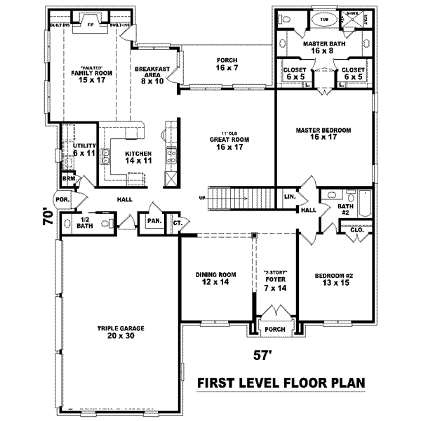 European Floor Plan - Main Floor Plan #81-1585