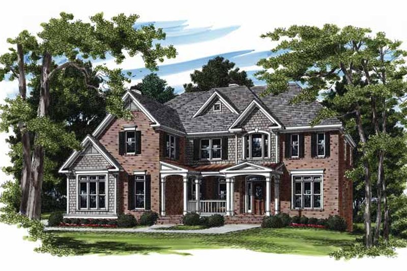 House Design - Colonial Exterior - Front Elevation Plan #927-203