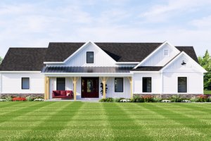 Home Plan - Exterior - Front Elevation for Farmhouse House Plan #1064-123 - 2 bed, 2 bath