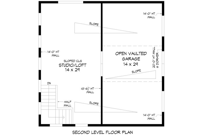 Home Plan - Floor Plan - Upper Floor for Contemporary House Plan #932-1010, 0 bath