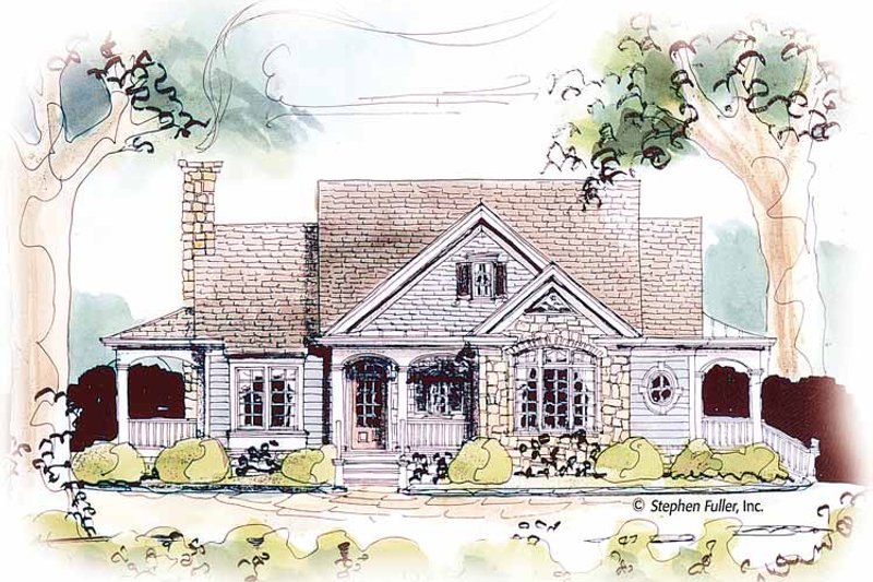 Dream House Plan - Country Exterior - Front Elevation Plan #429-434