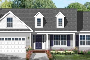 Architectural House Design - Colonial Exterior - Front Elevation Plan #1053-17