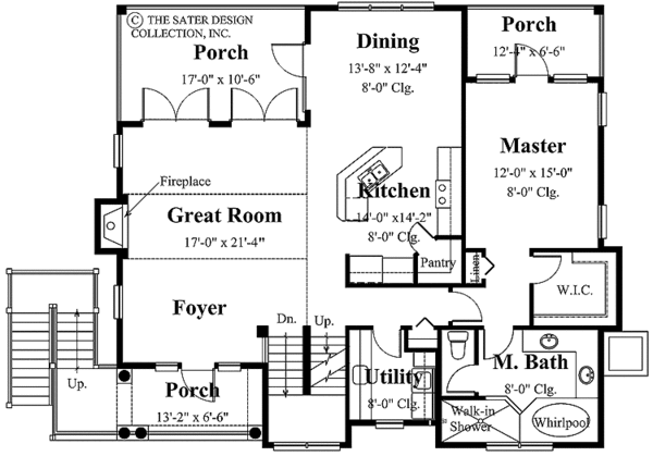 Traditional Floor Plan - Main Floor Plan #930-157