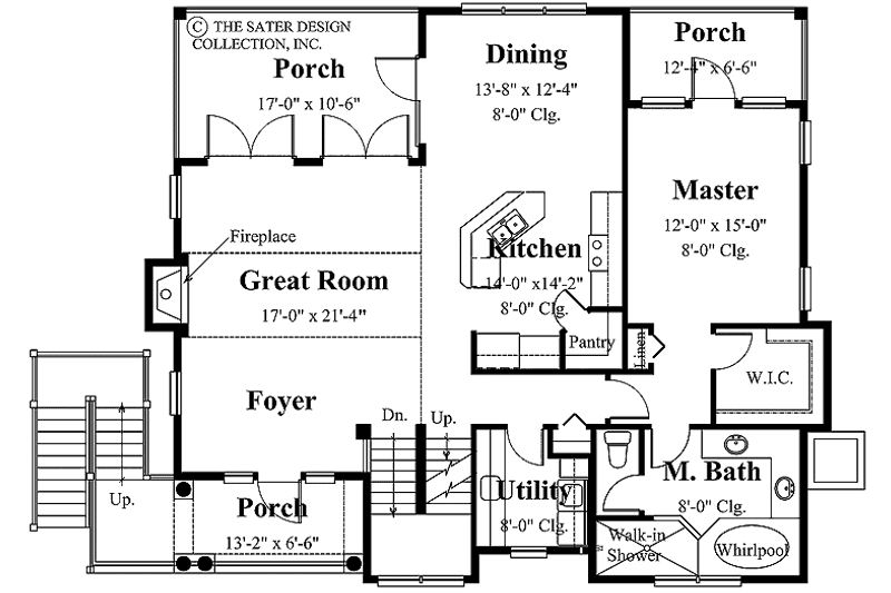Home Plan - Floor Plan - Main Floor for Traditional House Plan #930-157 - 3 bed, 2 bath