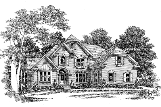 Exterior - Front Elevation 3 for Country House Plan #927-498 - 4 bed, 3.5 bath