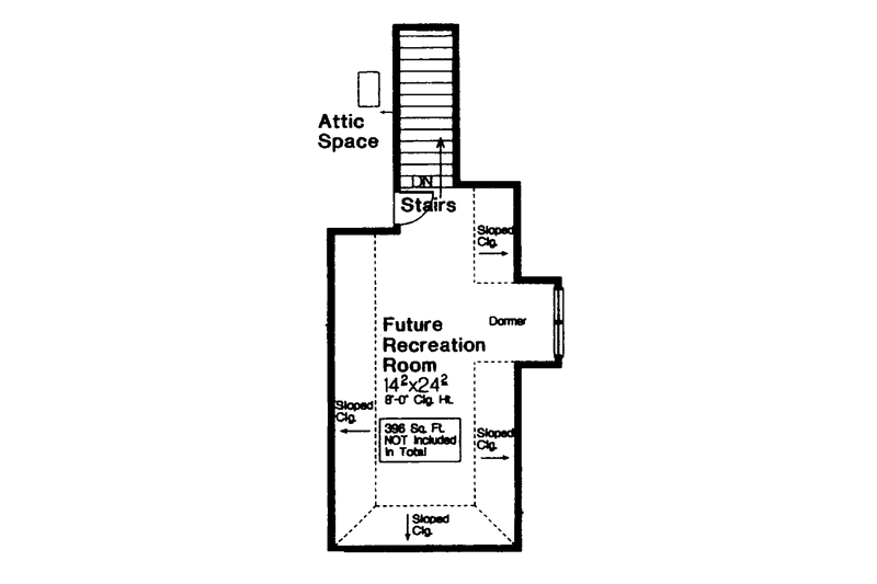 Home Plan - Floor Plan - Other Floor for Country House Plan #310-1231 - 3 bed, 2.5 bath