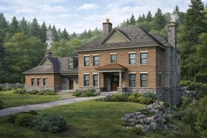 Cottage Exterior - Front Elevation Plan #928-327