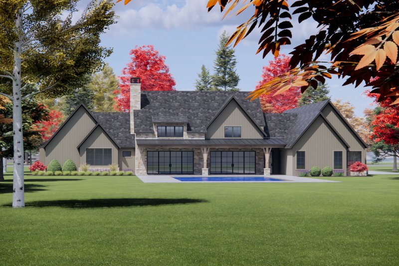 Architectural House Design - Exterior - Front Elevation 6 for Tudor House Plan #1096-19 - 4 bed, 4.5 bath