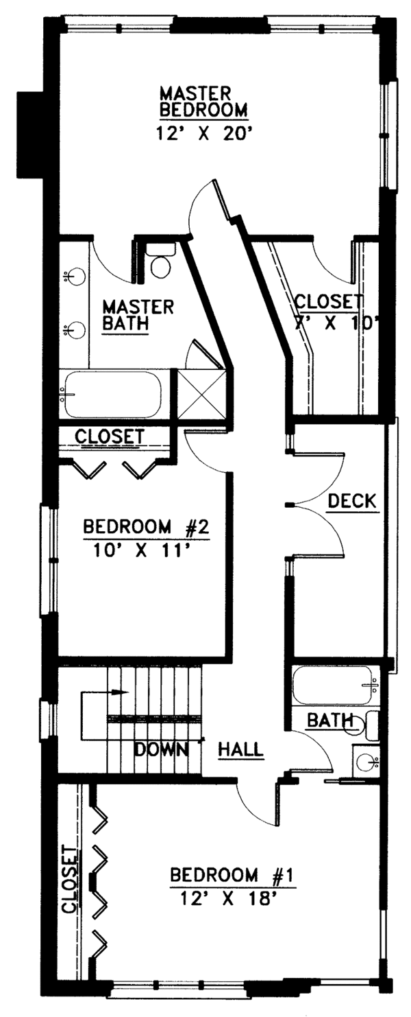 House Plan Design - Country Floor Plan - Upper Floor Plan #978-5