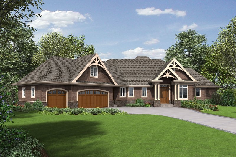 Dream House Plan - Craftsman Exterior - Front Elevation Plan #48-652