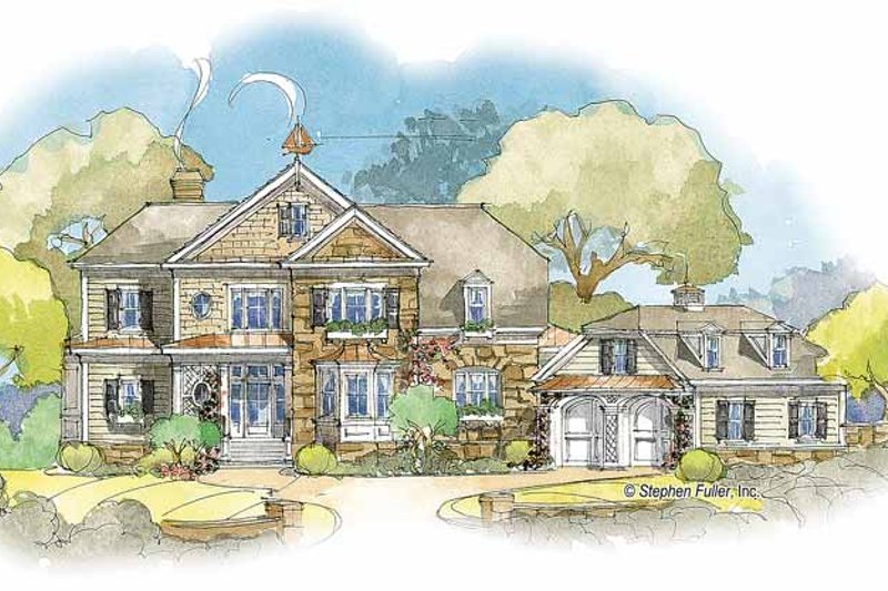 Home Plan - Country Exterior - Front Elevation Plan #429-349
