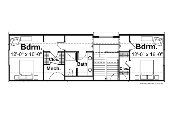 Floor Plan - Other Floor for Craftsman House Plan #928-19 - 4 bed, 3.5 bath