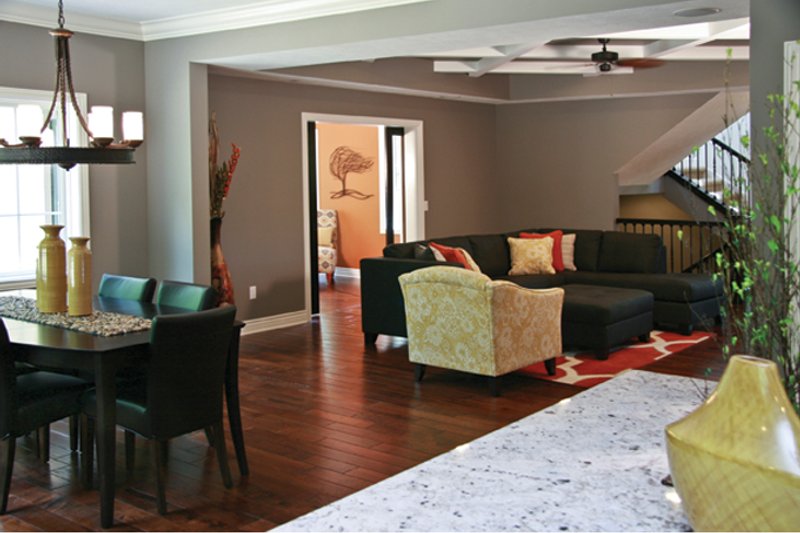 Dream House Plan - Interior - Family Room for Prairie House Plan #928-248 - 5 bed, 3.5 bath