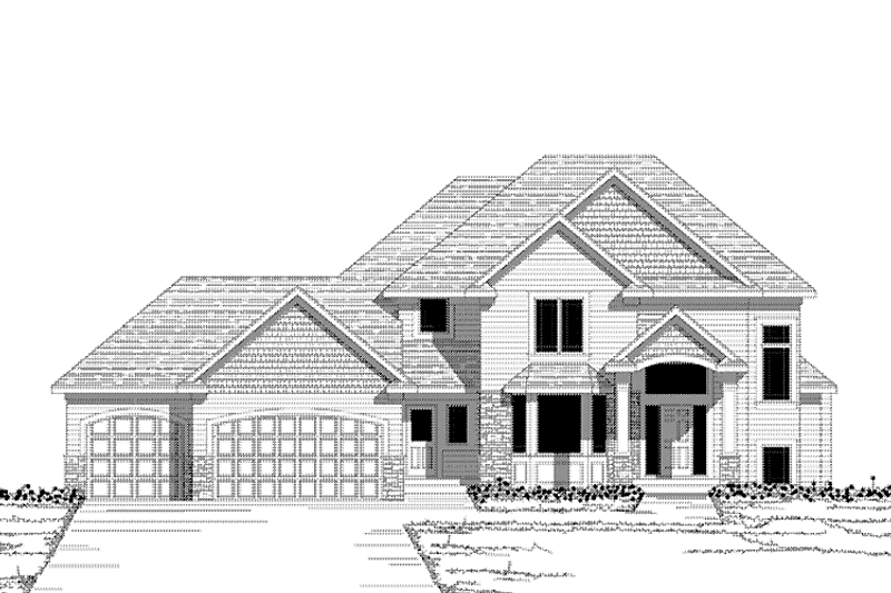Dream House Plan - Traditional Exterior - Front Elevation Plan #51-1055