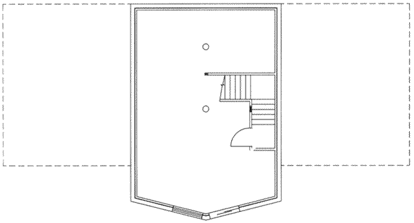 House Design - Log Floor Plan - Lower Floor Plan #117-128