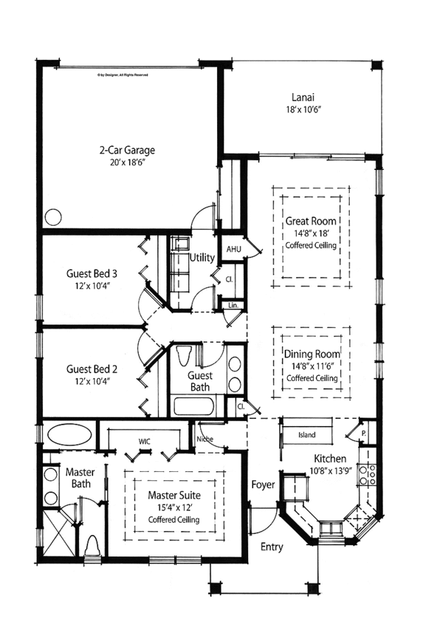 House Design - Farmhouse Floor Plan - Main Floor Plan #938-8
