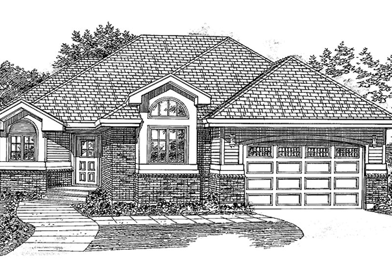 Home Plan - Country Exterior - Front Elevation Plan #47-1036