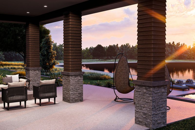 House Design - Exterior - Outdoor Living 2 for Contemporary House Plan #455-255 - 4 bed, 2.5 bath