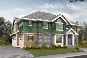 Craftsman Exterior - Front Elevation Plan #132-374