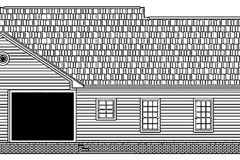 Home Plan - Exterior - Rear Elevation for Country House Plan #21-405 - 3 bed, 3 bath