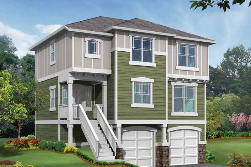 Dream House Plan - Exterior - Front Elevation 3 for Craftsman House Plan #132-288 - 3 bed, 2.5 bath