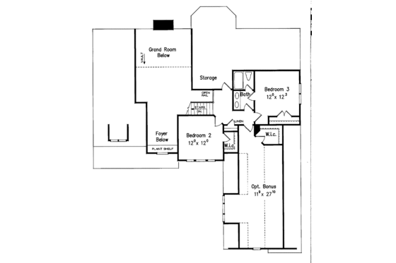 Floor Plan - Upper Floor for Country House Plan #927-604 - 4 bed, 3 bath
